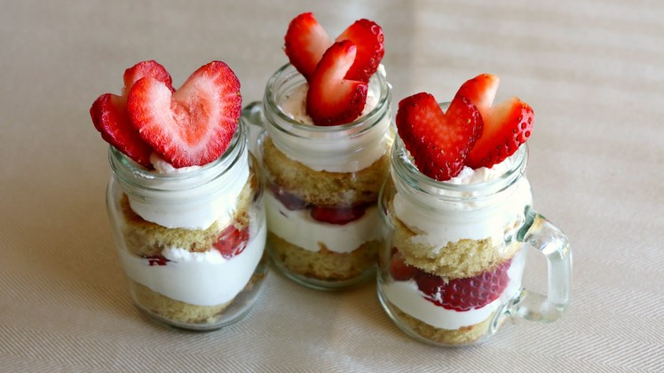 How to Make Mason Jar Strawberry Shortcakes