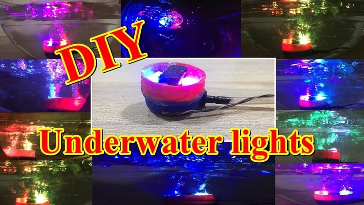 How to make multi color Air Bubble Aquarium Light | DIY Underwater LED Lights