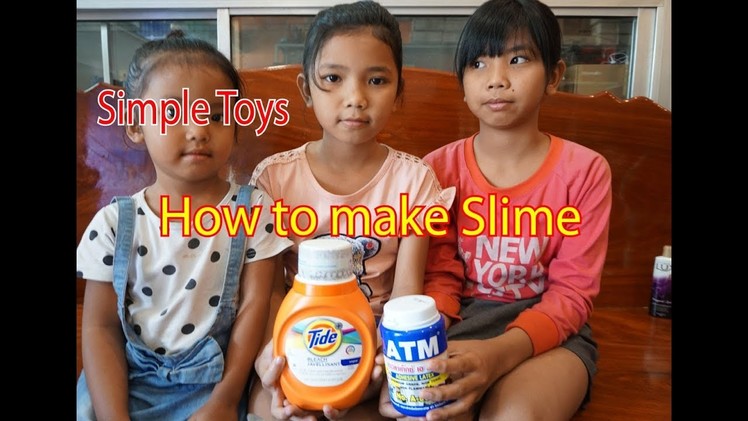 How to make slime with  Tide and ATM Glue| Simple Toys