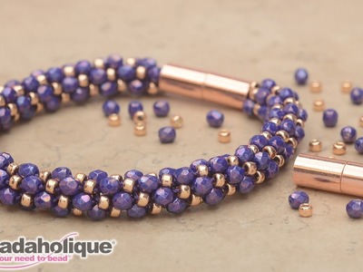 How to Make the Deluxe Spiral Beaded Kumihimo Bracelet Kits by Beadaholique