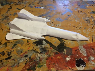 How to make the SR-71 blackbird Paper Airplane