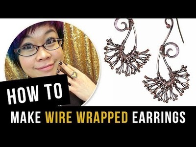 How to Make Wire Wrapped Earrings - Dandelion