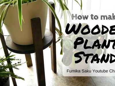 How to make Wooden Plant Stand