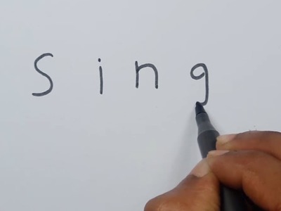 How to Turn Words SING Into a Cartoon For Kids - Very Easy !