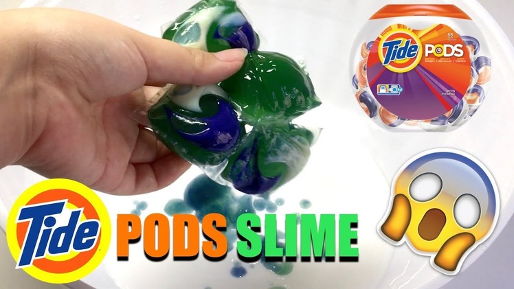 Making SLIME With TIDE PODS - WILL IT SLIME?