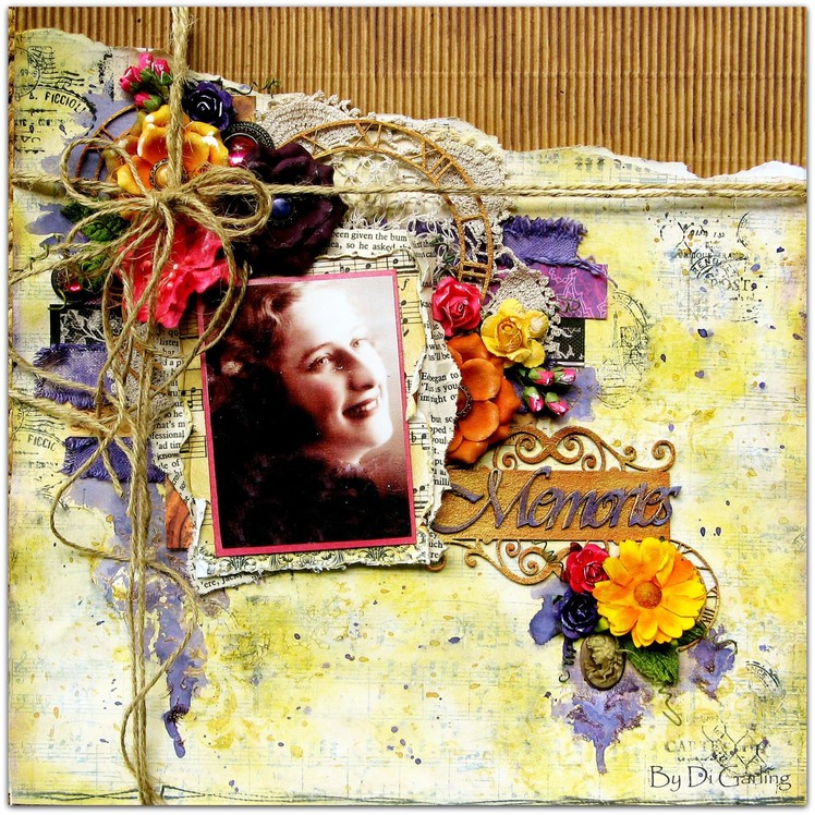 "Memories" By Di Garling. A touch of Vintage Video Tutorial October 2014