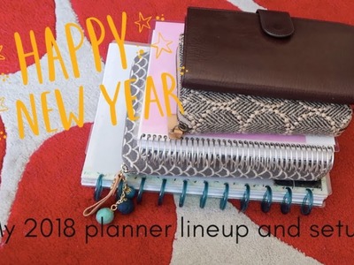 My planner lineup and setup for 2018