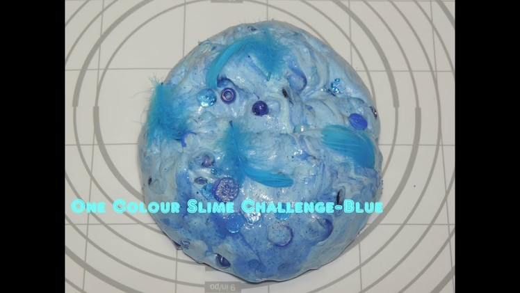 One Colour Ingredient Slime Challenge! (Blue)