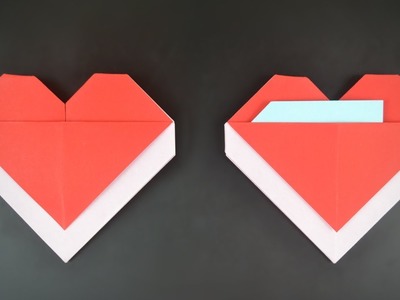 Origami: Heart Envelope for Valentine's Day - Instructions In English (BR)