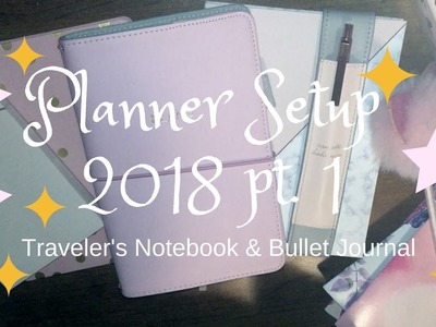 Planner setup 2018 pt. 1 | Target Traveler's Notebook | Bullet Journal