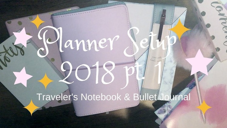 Planner setup 2018 pt. 1 | Target Traveler's Notebook | Bullet Journal