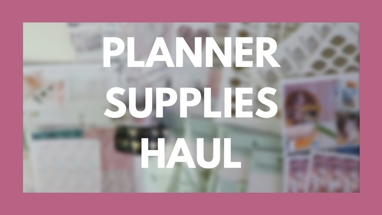 PLANNER SUPPLIES HAUL. Etsy Stickers, Clips, & More!