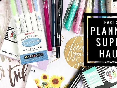 Planner Supply Haul Part 2 | Plans by Rochelle