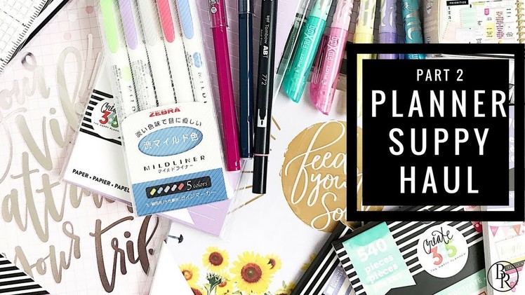 Planner Supply Haul Part 2 | Plans by Rochelle