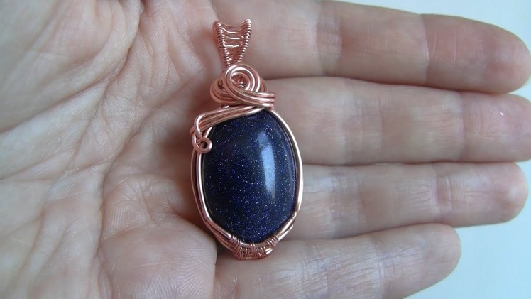 Round Wire Only Cabochon Cage.Frame Pendant Wire Wrap Tutorial
