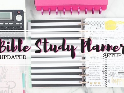 Setting Up My BIBLE STUDY Planner |UPDATED| + Talking Through The Process | At Home With Quita