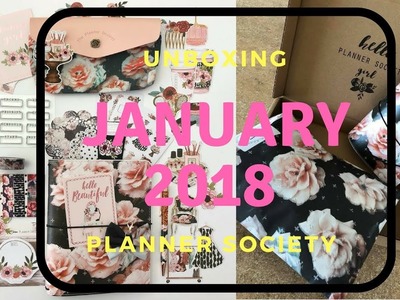 The Planner Society Kit | Jan 2018 Unboxing