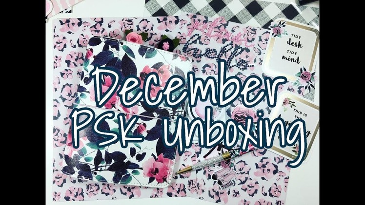 The Planner Society Kit | December 2017 Unboxing with Exclusive B6 TN!