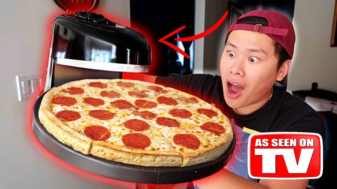 THIS SPINS AND INSTANTLY MAKES PIZZA!!! DIY Learn How To Make Pizza (TESTING CRAZY GADGETS)