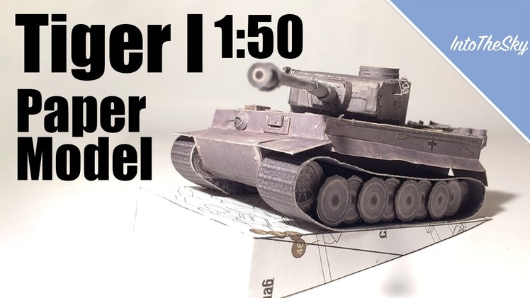 Tiger 1 1:50 Paper Model | Timelapse Build