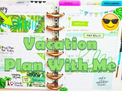 Vacation Plan With Me | Seasonal Mini Happy Planner