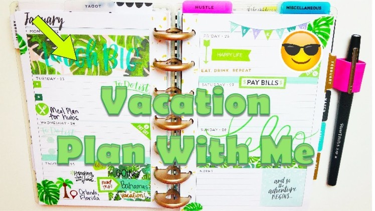 Vacation Plan With Me | Seasonal Mini Happy Planner