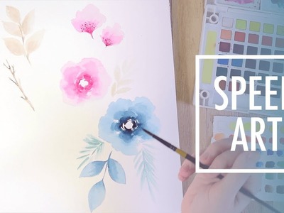 Watercolor Botanicals Practice | SPEED ART