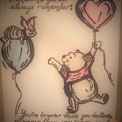You're braver than you believe... - Winnie the Pooh Quote - Unique, Personalized, Custom Made - GREAT, UNFORGETTABLE GIFT!
