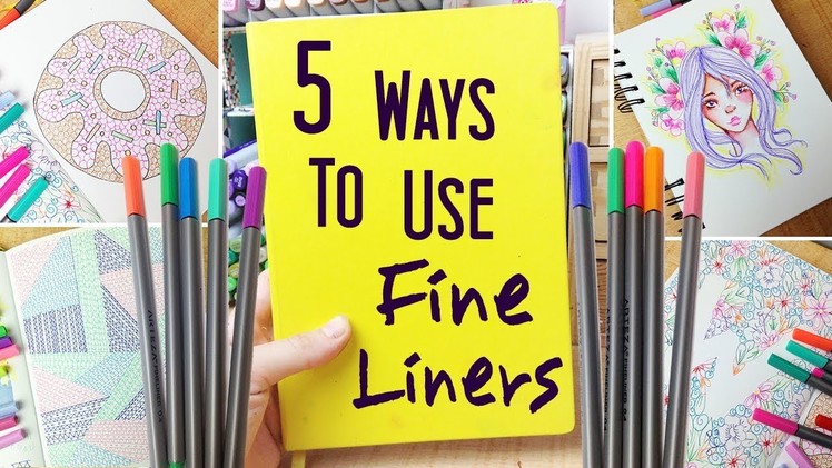 5 Ways to Use Fineliners in Your Sketchbook - Doodle.Drawing Ideas to Fill a Sketchbook