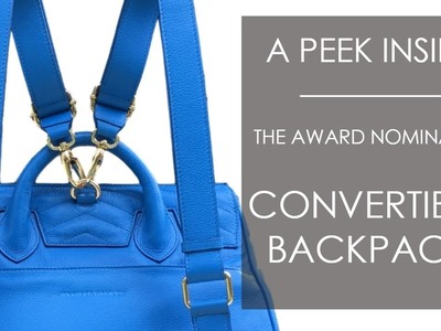 A peek inside the award nominated convertible backpack