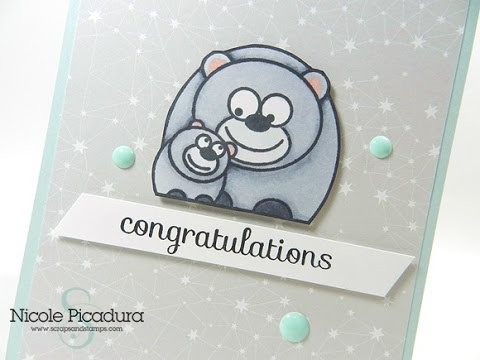 Bear Baby Boy Card - Start-to-Finish #15