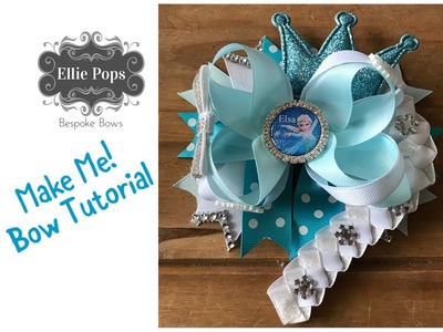 Big Southern Bow 6” Elsa Frozen Bow Tutorial with Braid!
