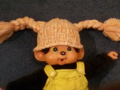 Cabbage patch hat  - loom knitting - knitting
