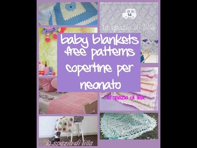 Copertine ai ferri e uncinetto, raccolta schemi.Baby blankets free patterns