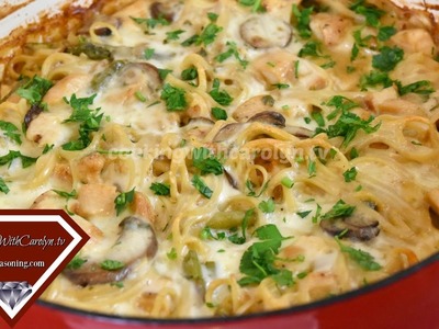 Creamy Chicken Tetrazzini Recipe |Casserole Recipe |Cooking With Carolyn