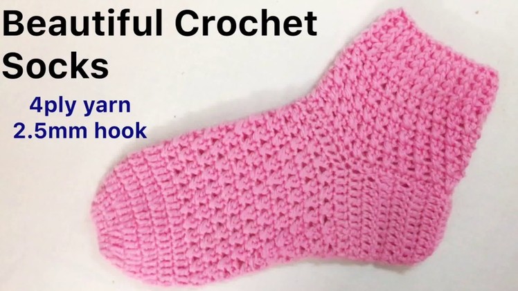 Crochet Comfy Unisex Socks ????, Easy & Quick