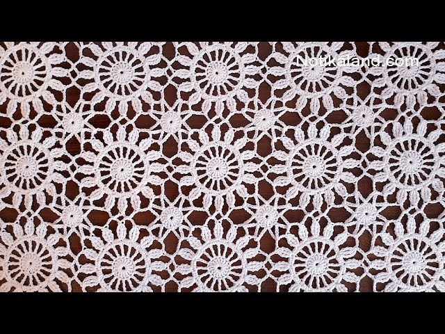 Crochet easy   Motif for shawl  Part 2 How to join motifs
