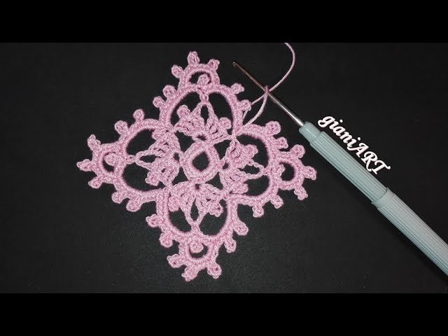 Crochet Lace Square Motif #1