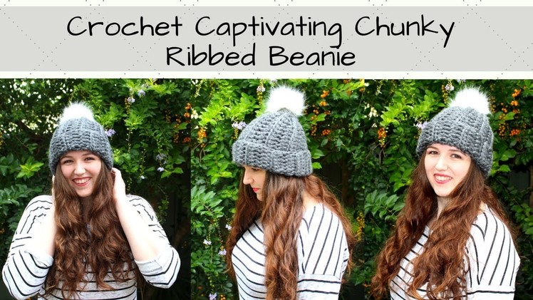 Crochet Snowboarder Chunky Hat - Chunky Ribbed Beanie