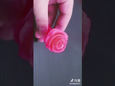 DIY candle rose easy