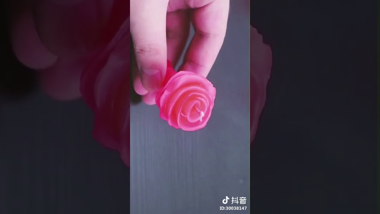 DIY candle rose easy