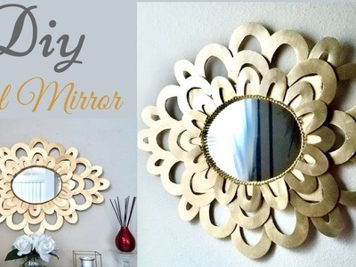 Diy Oval Wall Mirror Decor| Simple and Inexpensive Wall Decorating idea.