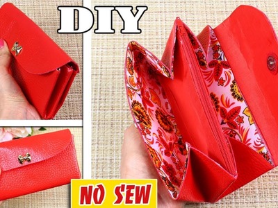 DIY Woman Wallet Tutorial with Zipper Pocket Inside • from Old Bag