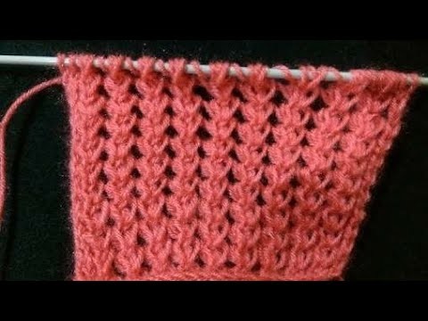 Easy Knitting Training Video | Jaali. Net Design for Cardigan | Sweater Design | Design##03