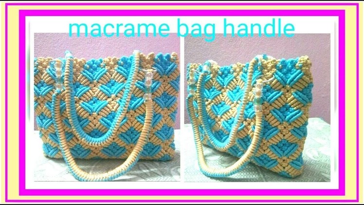 EASY Macrame handle for bag
