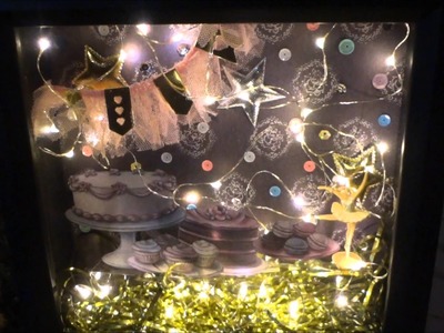 Everyday is a Holiday Shadow Box with Fairy Lights