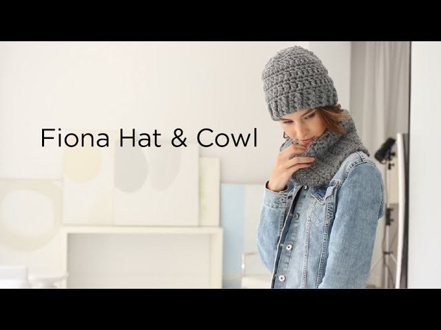 Fiona Hat And Cowl crocheted with Thick & Quick® Bonus Bundle®