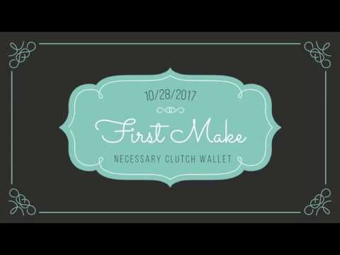 First time making the Necessary Clutch Wallet (NCW) Time lapse