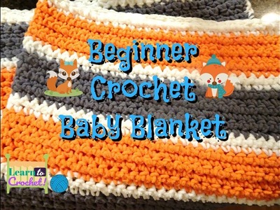 How to Crochet: Baby Blanket! | Tutorial for Beginners |  ❤LifeWithLisa343????