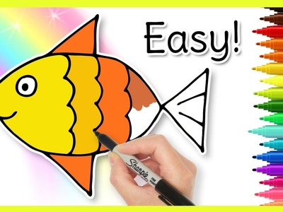 How to Draw a FISH! Easy Drawings for Kids